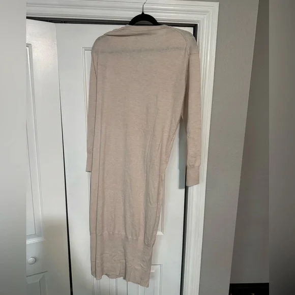 Thakoon Wrap Sweater Dress Oatmeal - Picture 4 of 6